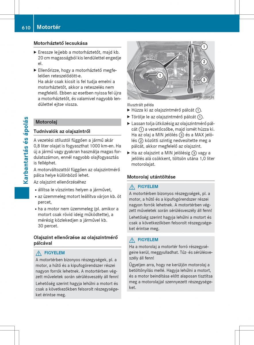 Mercedes Benz SL R231 Kezelesi utmutato / page 612