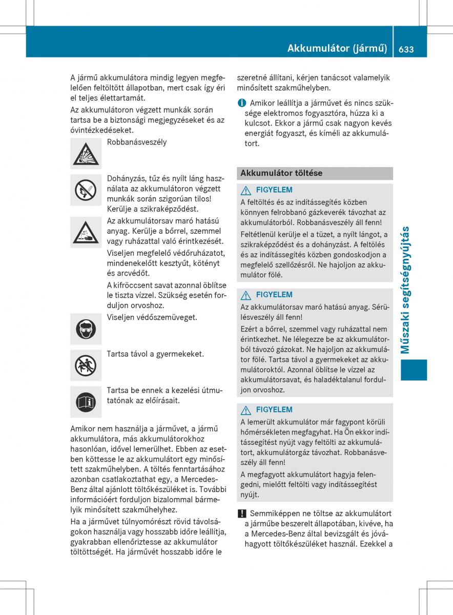 Mercedes Benz SL R231 Kezelesi utmutato / page 635