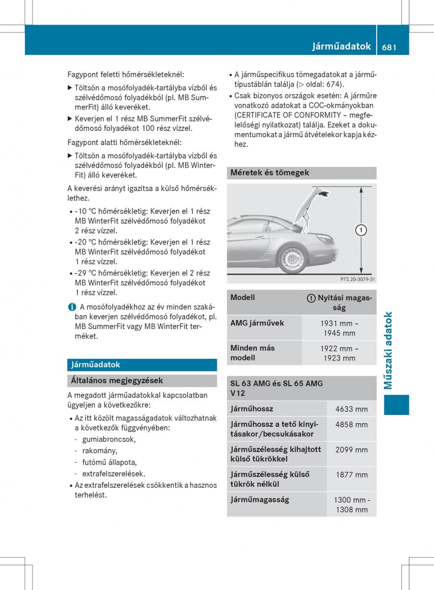 Mercedes Benz SL R231 Kezelesi utmutato / page 683