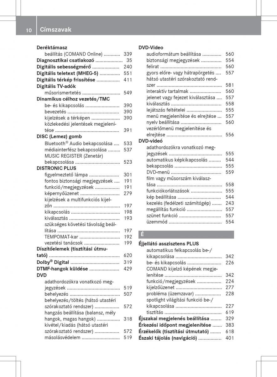 Mercedes Benz SL R231 Kezelesi utmutato / page 12