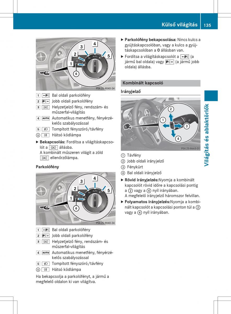 Mercedes Benz SL R231 Kezelesi utmutato / page 137