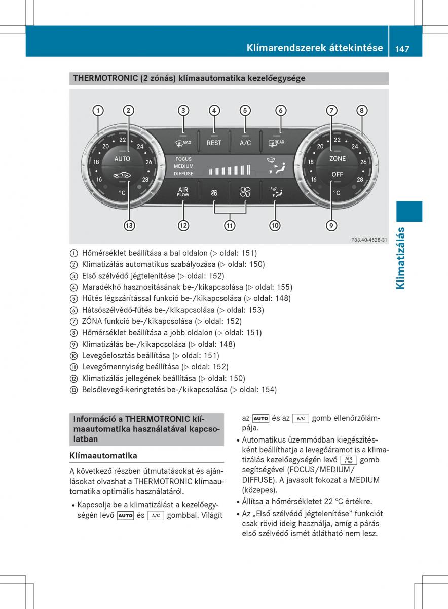 Mercedes Benz SL R231 Kezelesi utmutato / page 149