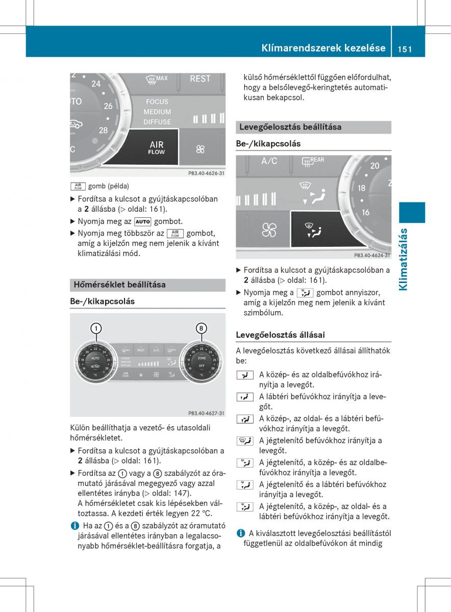 Mercedes Benz SL R231 Kezelesi utmutato / page 153