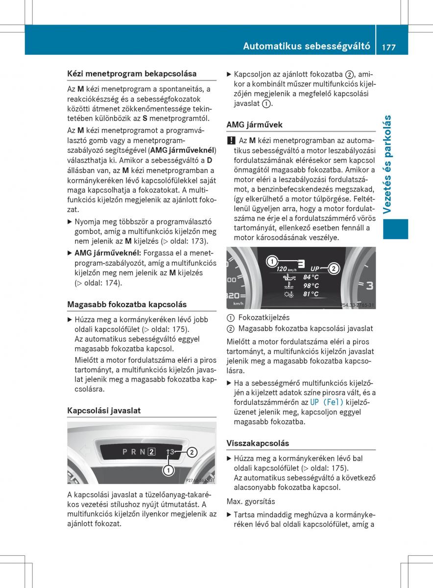 Mercedes Benz SL R231 Kezelesi utmutato / page 179