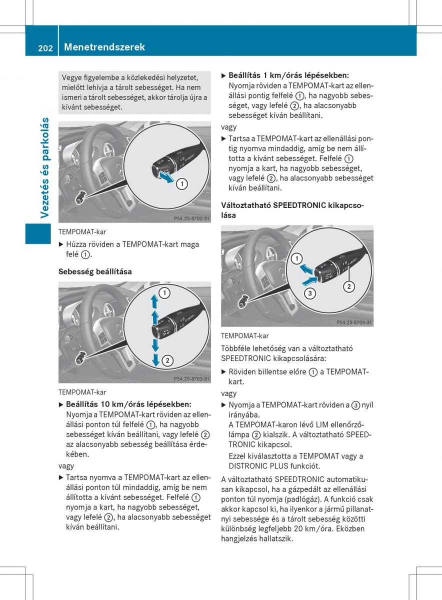 Mercedes Benz SL R231 Kezelesi utmutato / page 204