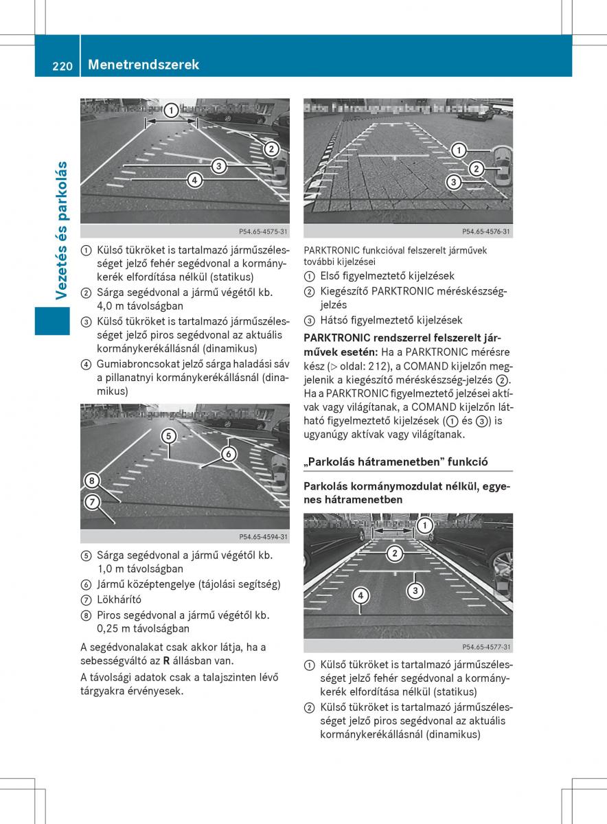 Mercedes Benz SL R231 Kezelesi utmutato / page 222