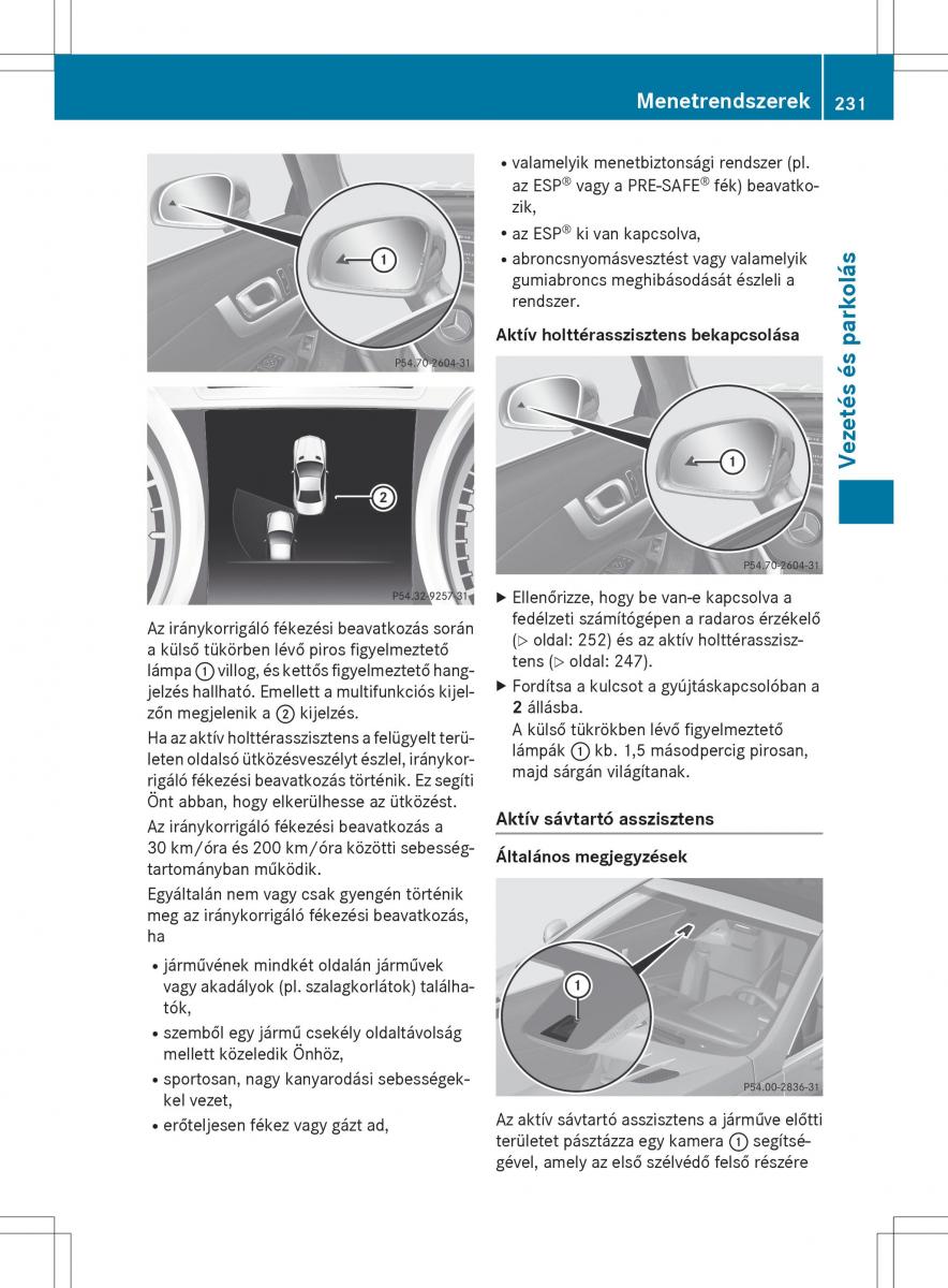 Mercedes Benz SL R231 Kezelesi utmutato / page 233