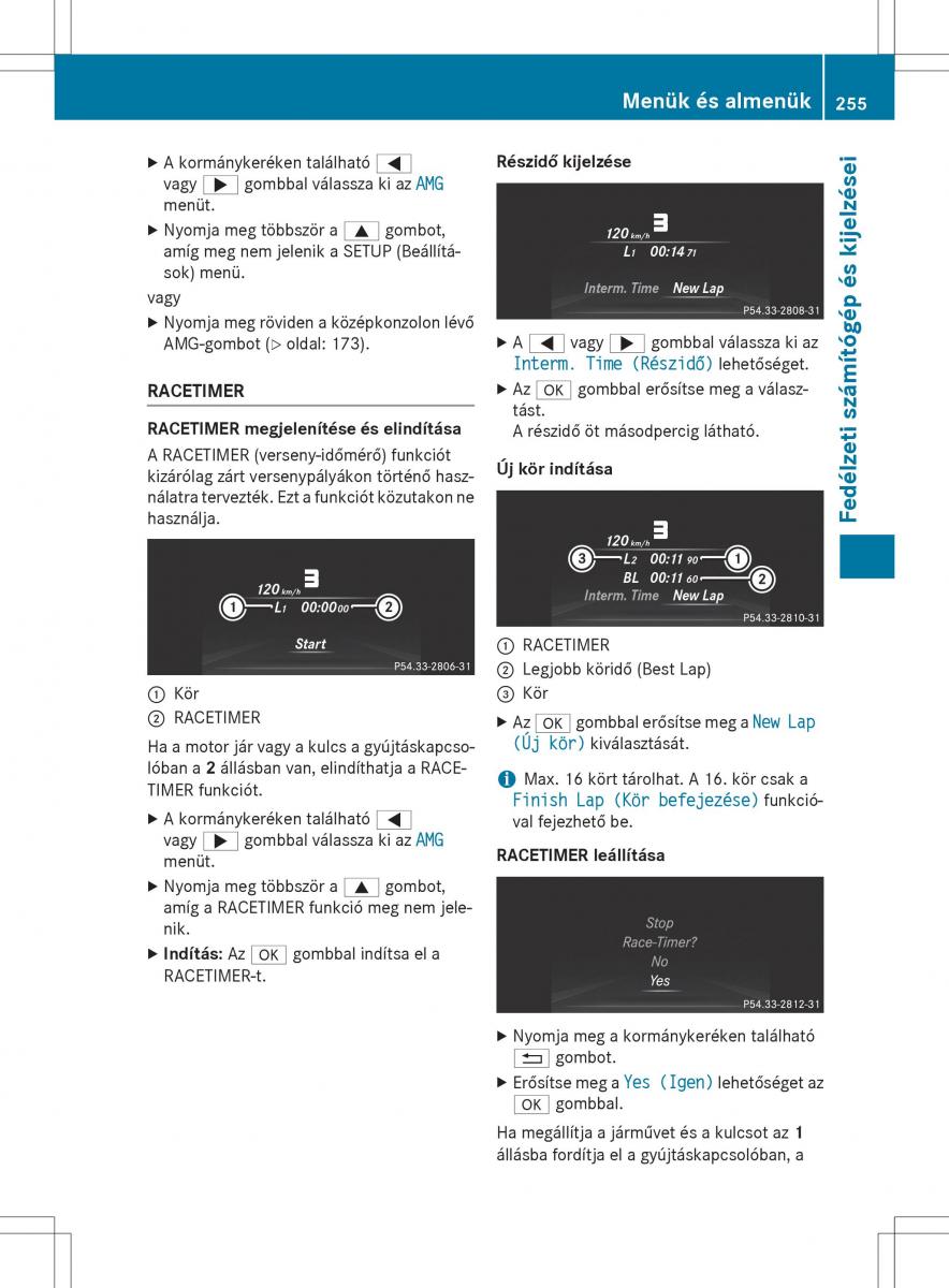 Mercedes Benz SL R231 Kezelesi utmutato / page 257