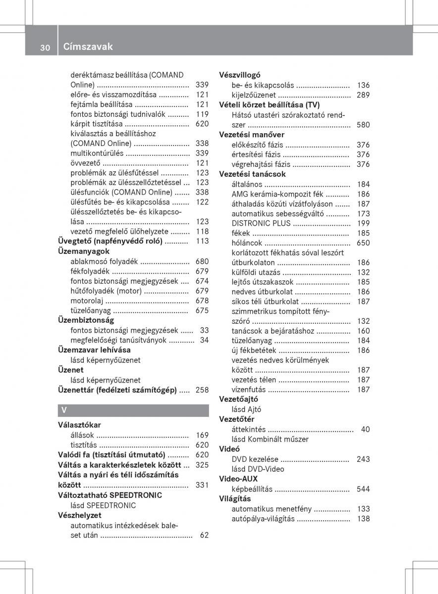 Mercedes Benz SL R231 Kezelesi utmutato / page 32