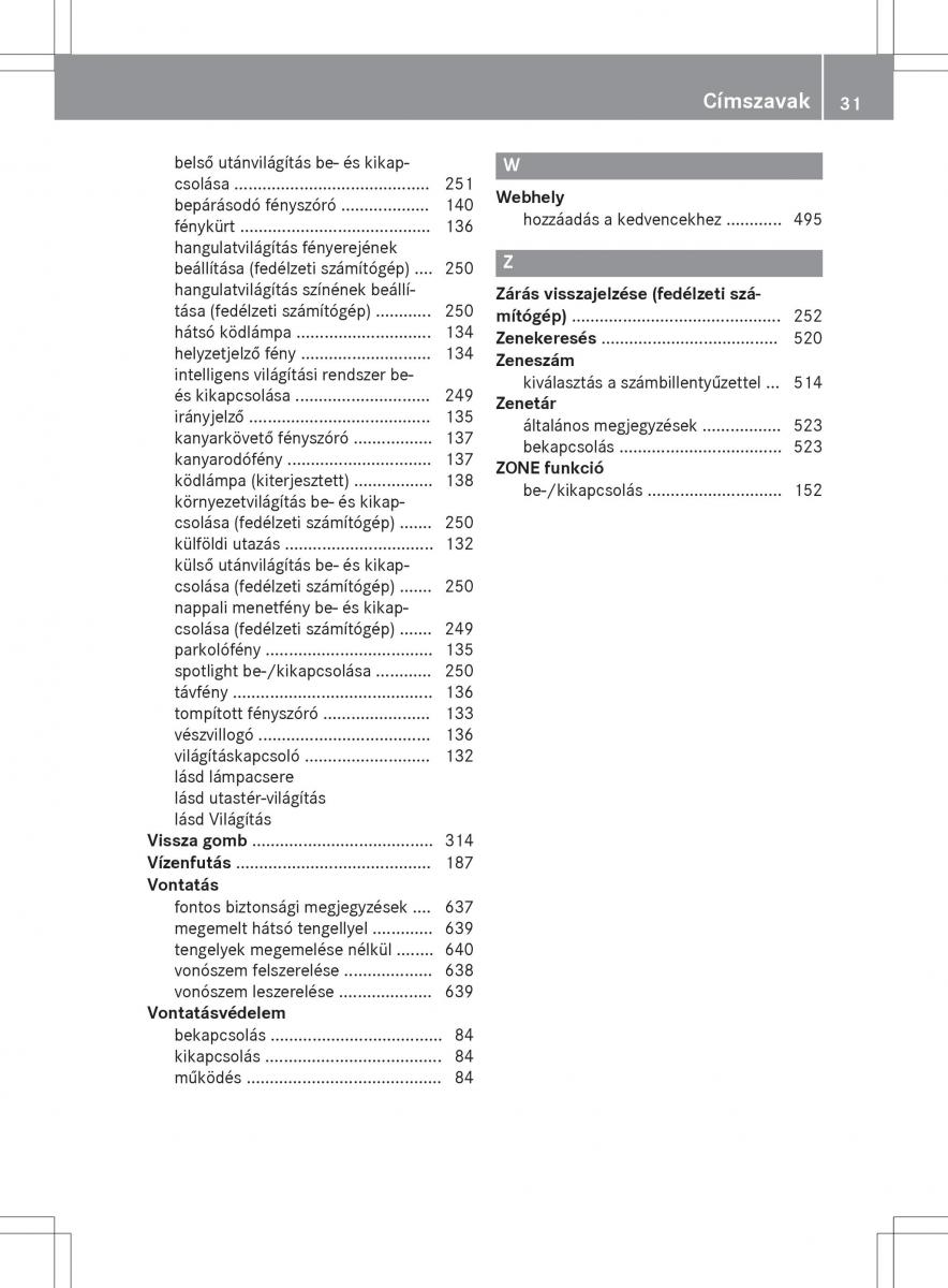 Mercedes Benz SL R231 Kezelesi utmutato / page 33