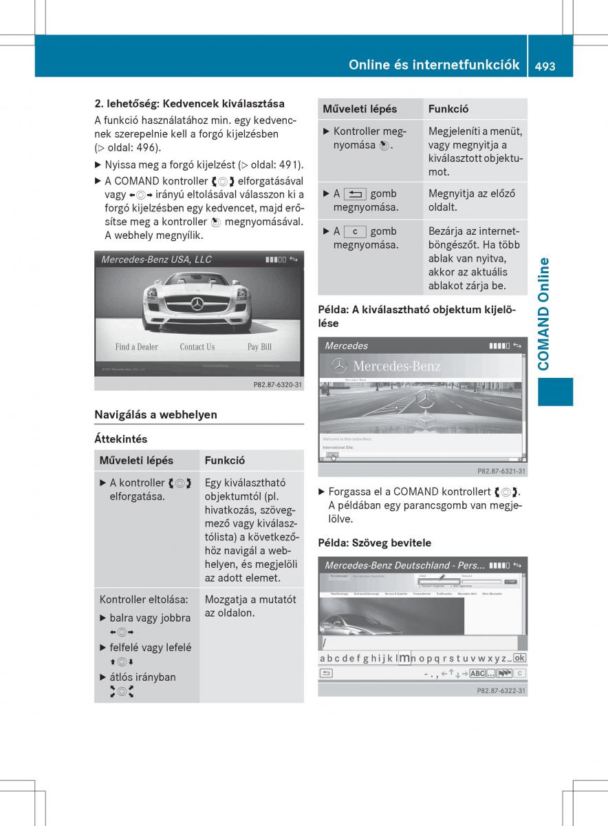 Mercedes Benz SL R231 Kezelesi utmutato / page 495