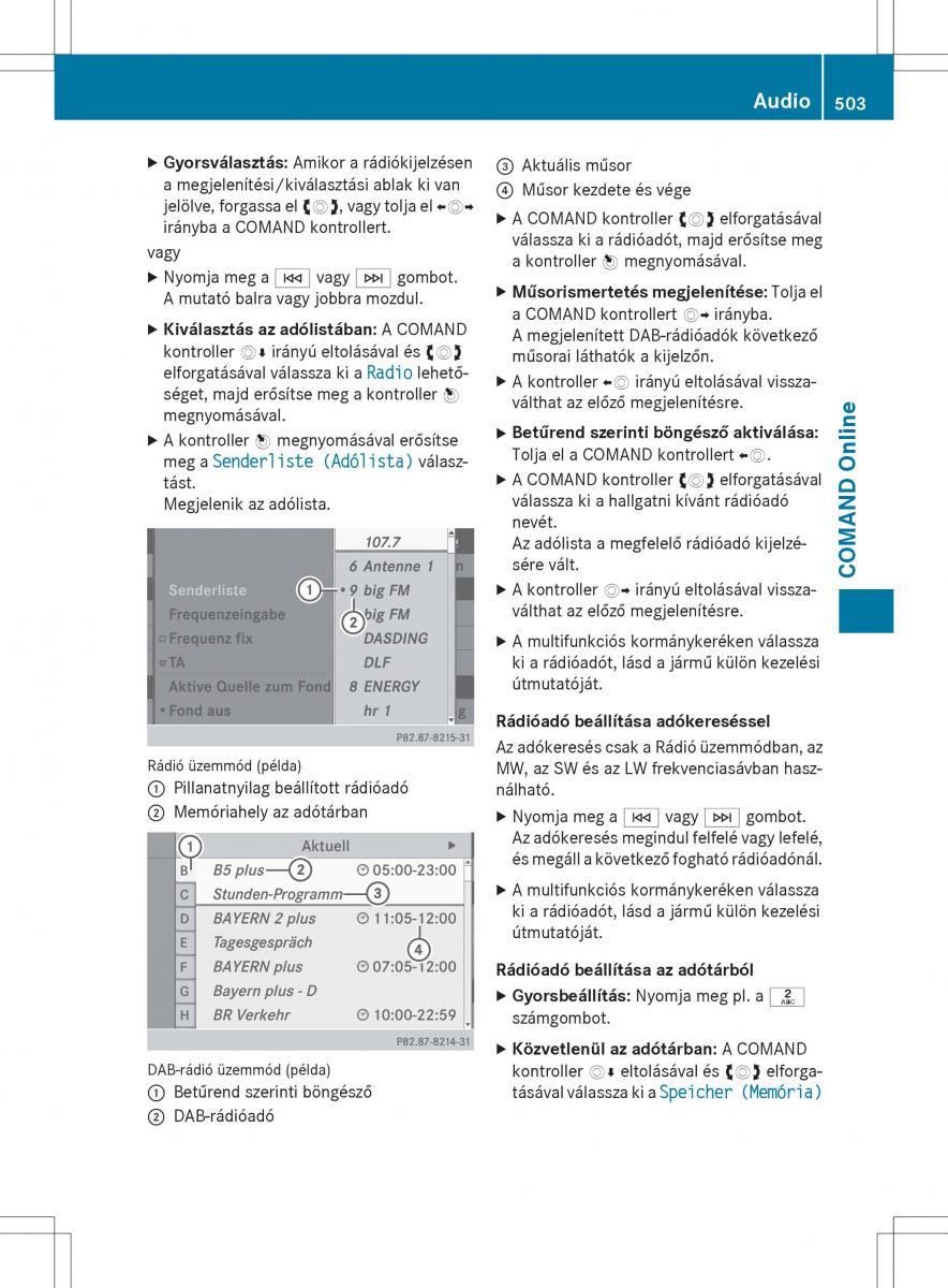 Mercedes Benz SL R231 Kezelesi utmutato / page 505