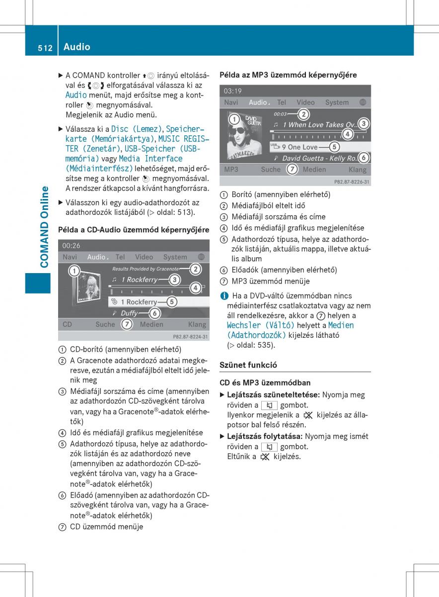 Mercedes Benz SL R231 Kezelesi utmutato / page 514