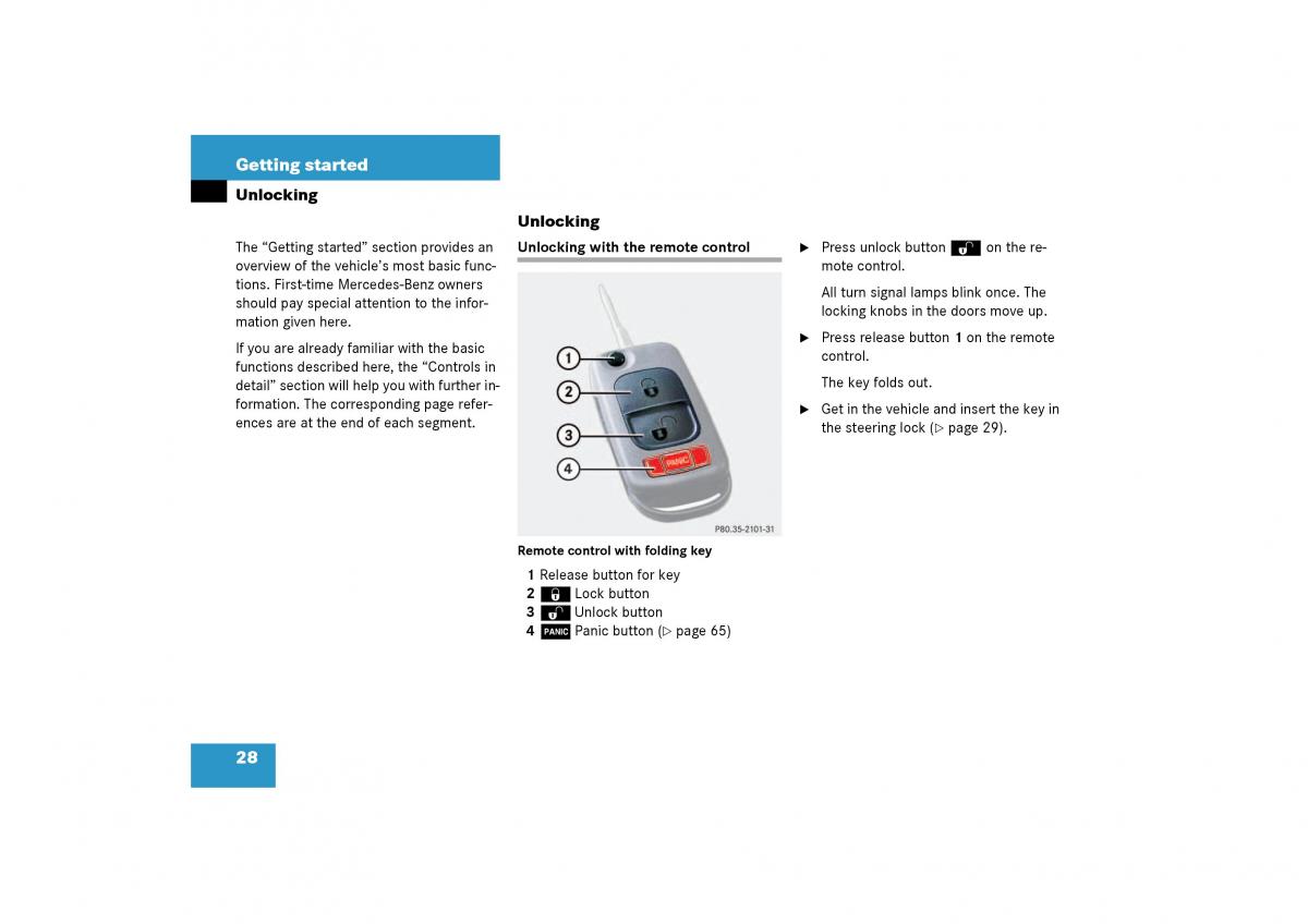 Mercedes Benz SLK R170 owners manual / page 28