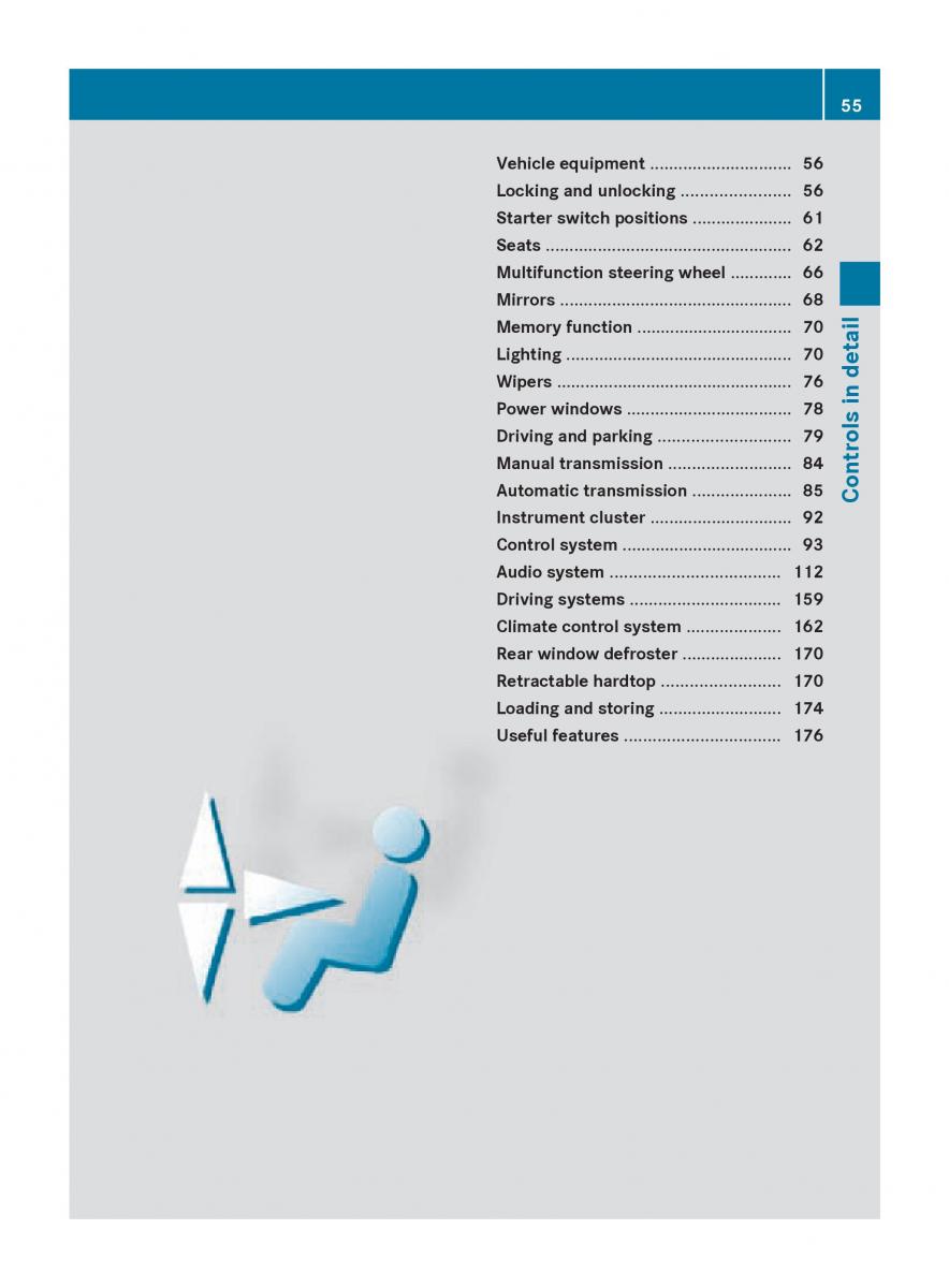 Mercedes Benz SLK R171 owners manual / page 57