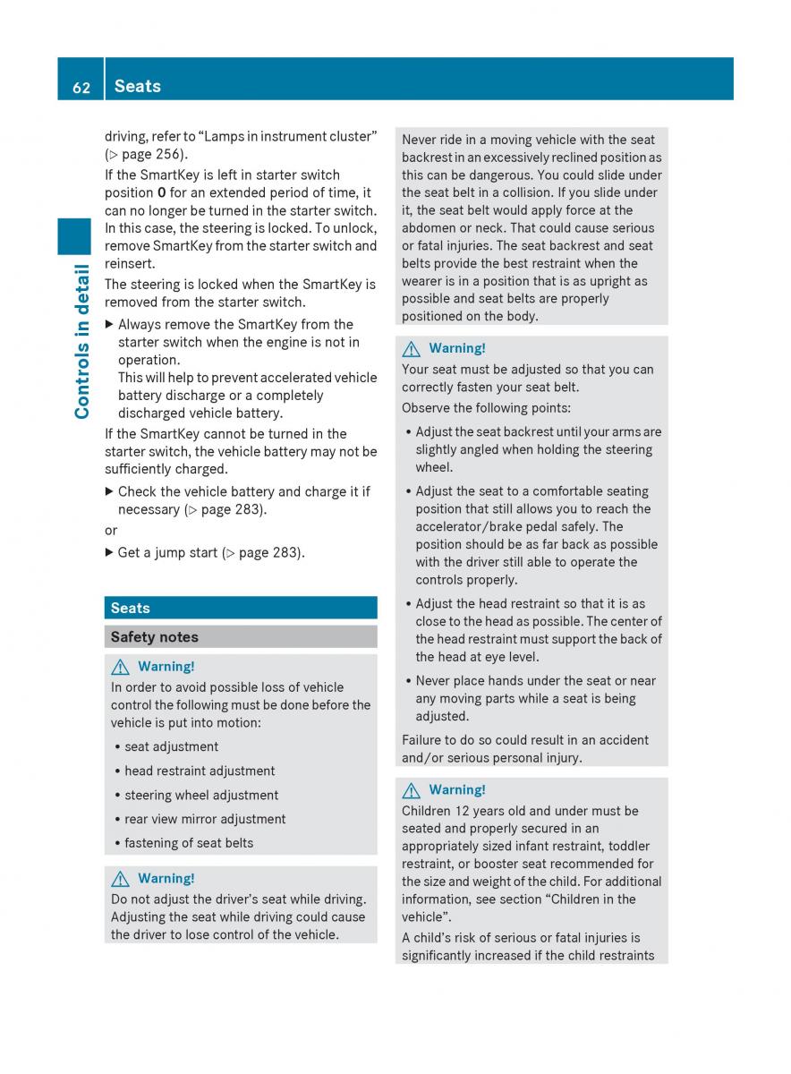 Mercedes Benz SLK R171 owners manual / page 64