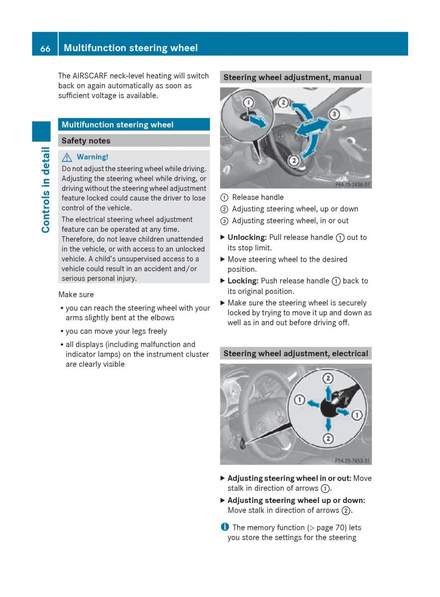 Mercedes Benz SLK R171 owners manual / page 68