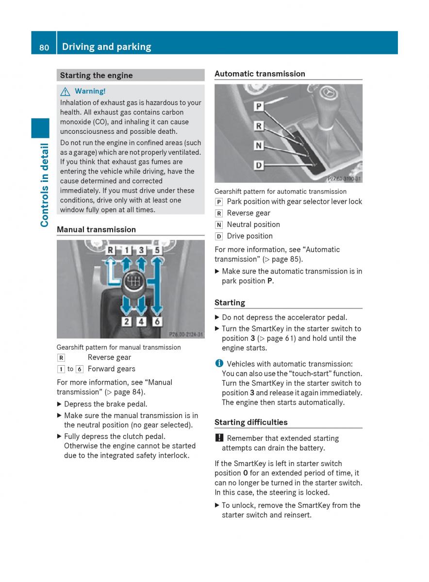 Mercedes Benz SLK R171 owners manual / page 82