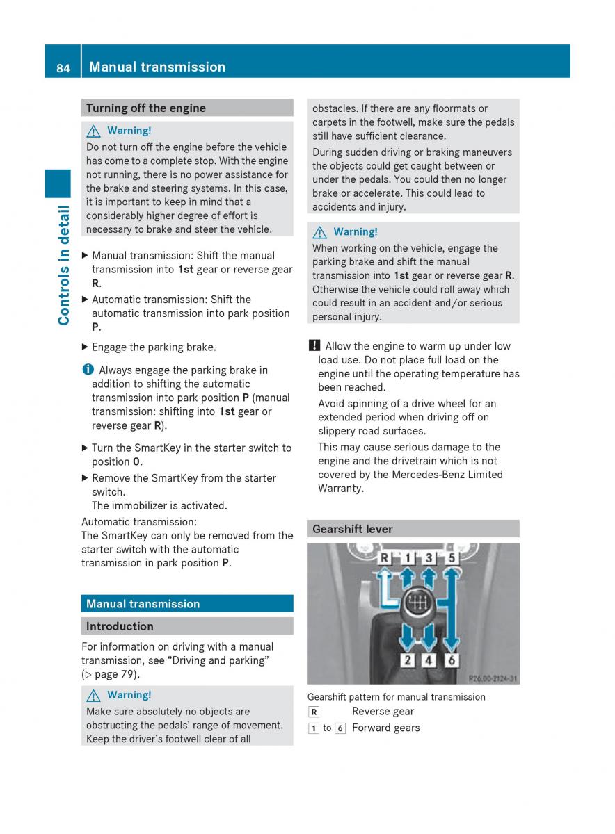 Mercedes Benz SLK R171 owners manual / page 86