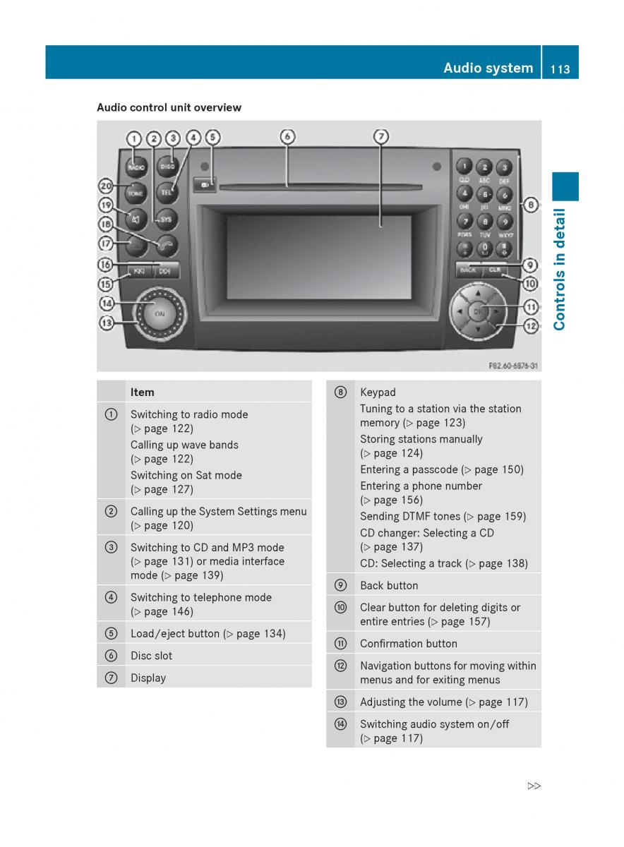 Mercedes Benz SLK R171 owners manual / page 115