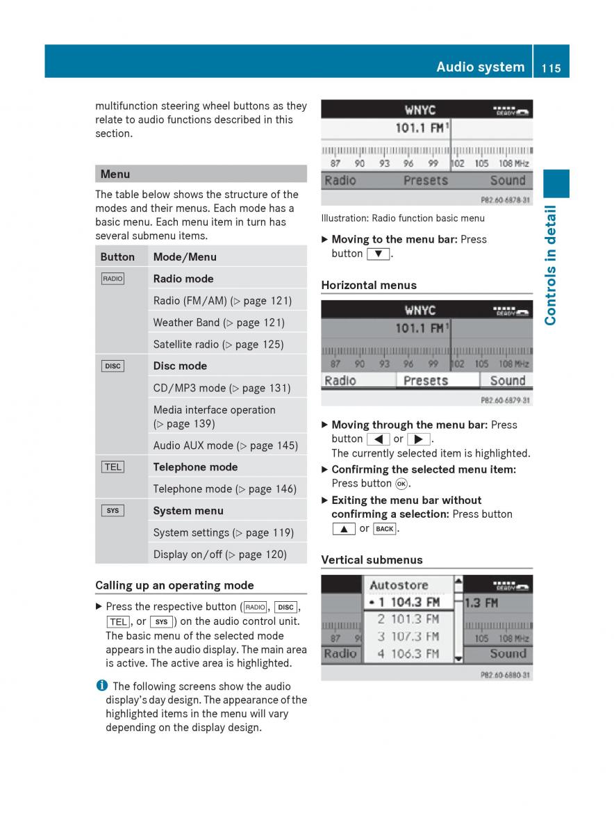 Mercedes Benz SLK R171 owners manual / page 117