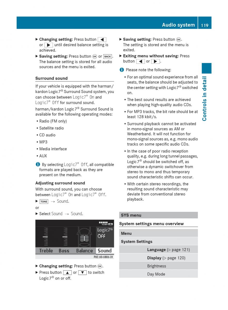 Mercedes Benz SLK R171 owners manual / page 121