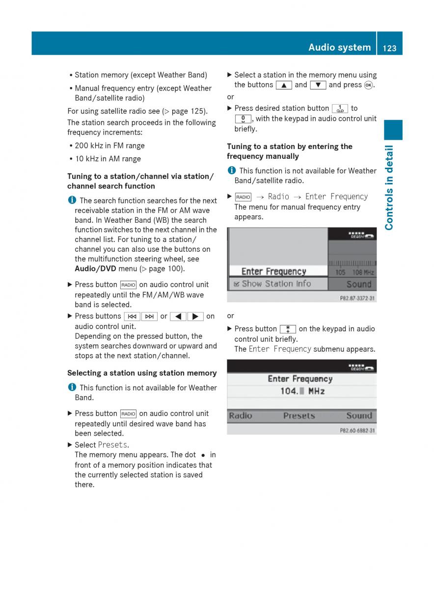 Mercedes Benz SLK R171 owners manual / page 125