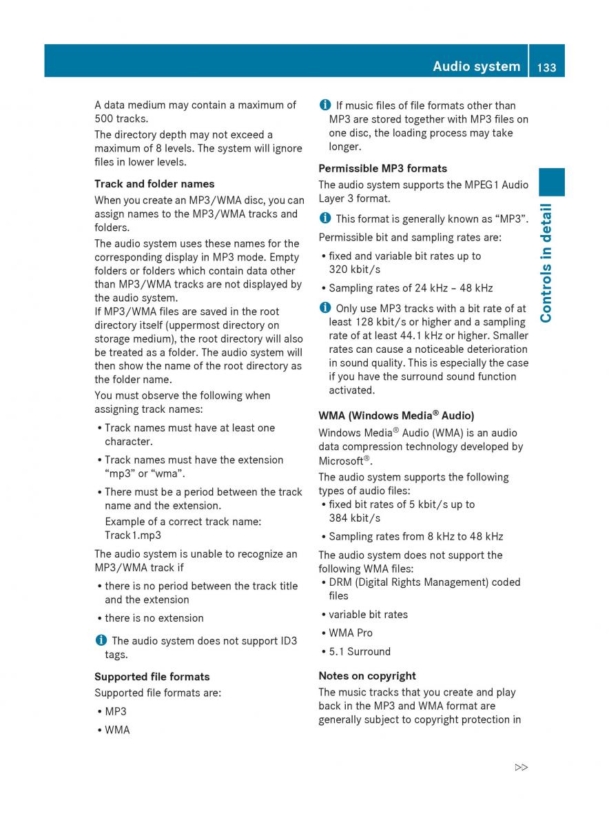 Mercedes Benz SLK R171 owners manual / page 135