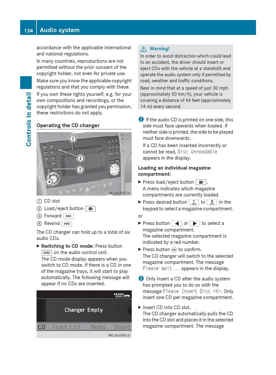 Mercedes Benz SLK R171 owners manual / page 136