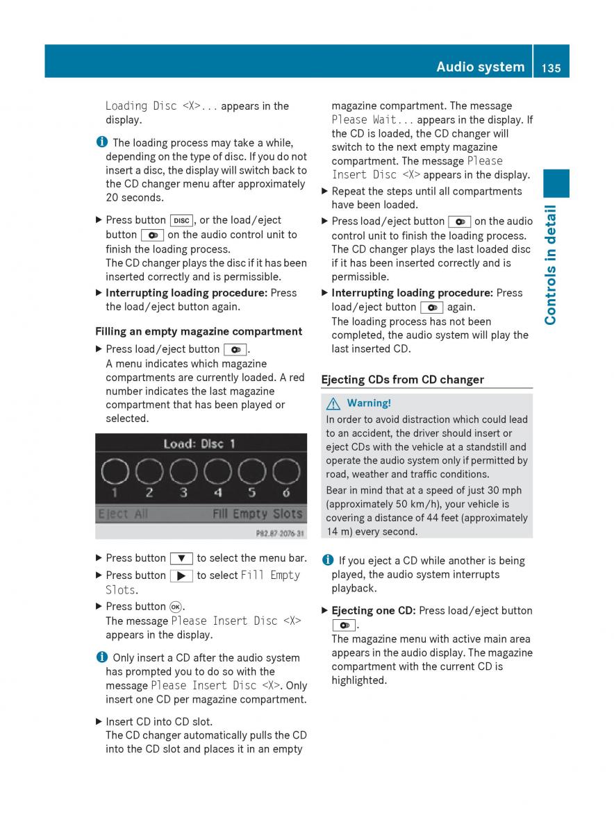 Mercedes Benz SLK R171 owners manual / page 137