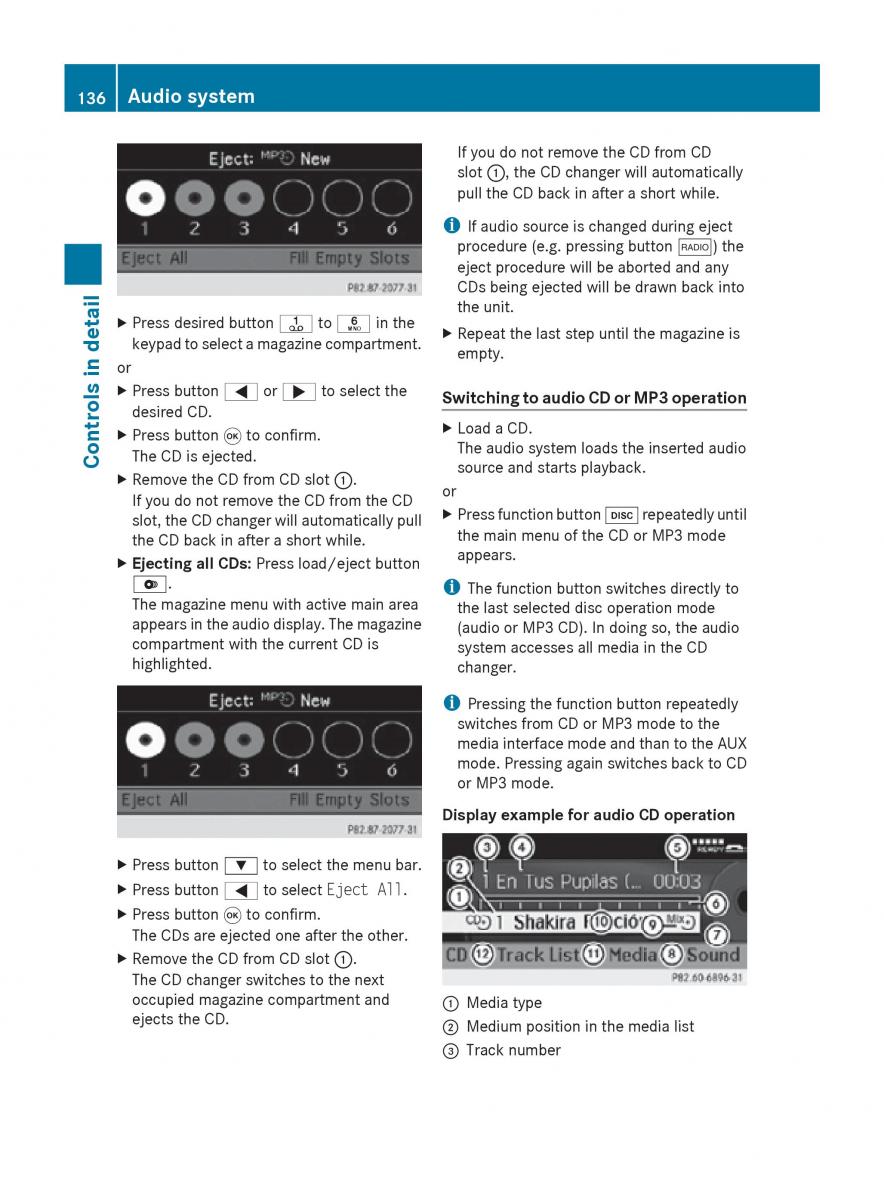 Mercedes Benz SLK R171 owners manual / page 138