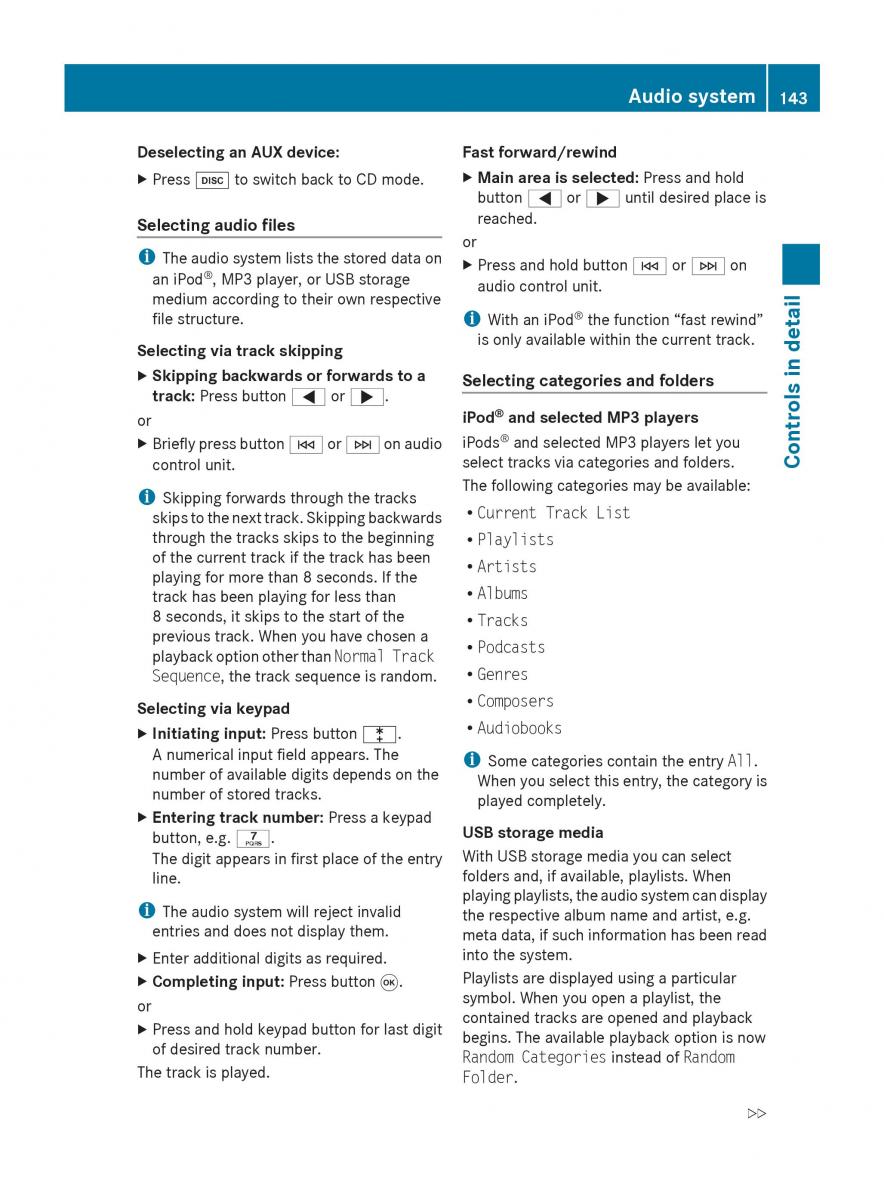 Mercedes Benz SLK R171 owners manual / page 145