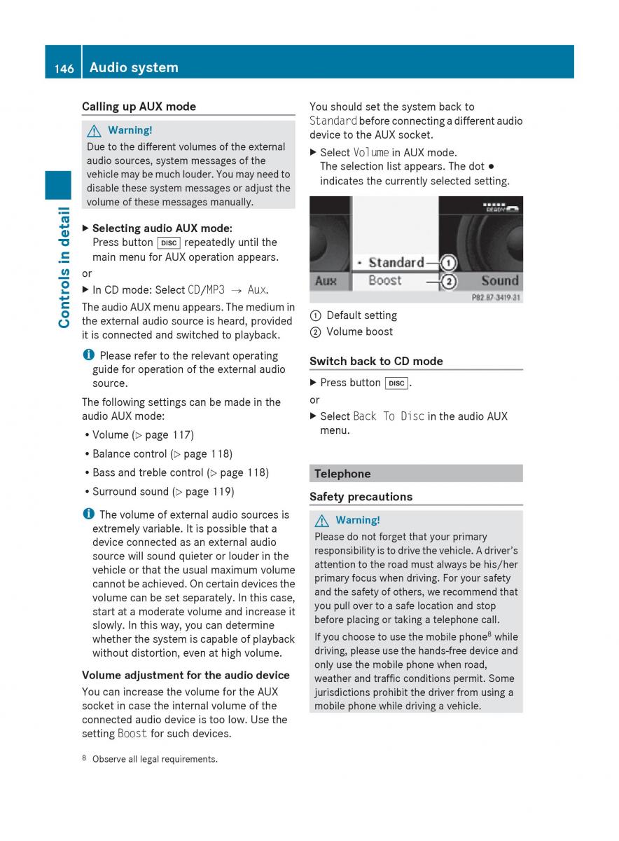 Mercedes Benz SLK R171 owners manual / page 148