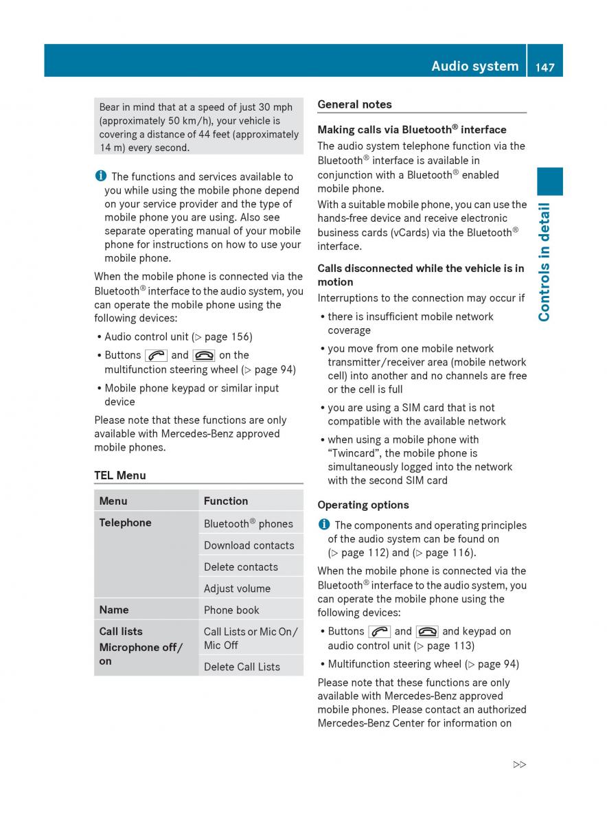 Mercedes Benz SLK R171 owners manual / page 149