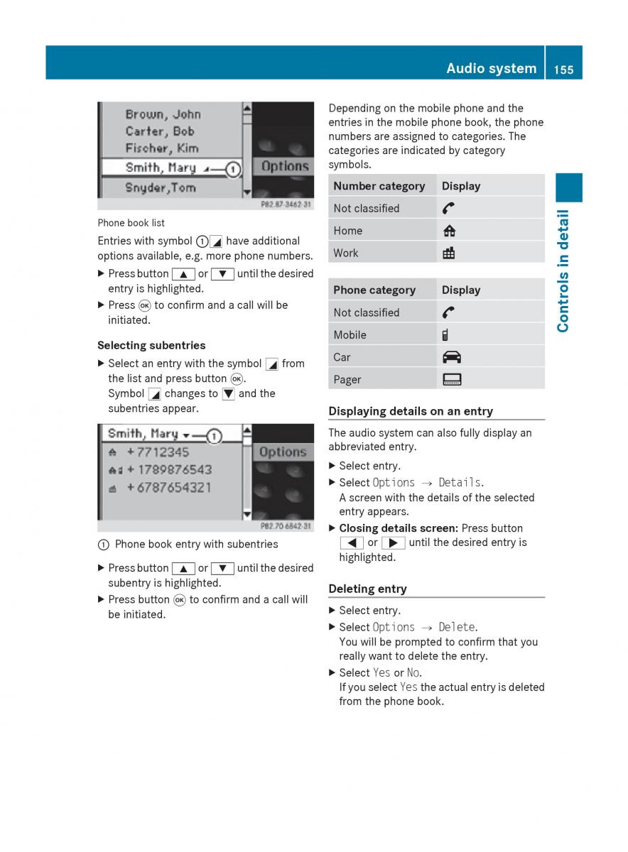 Mercedes Benz SLK R171 owners manual / page 157