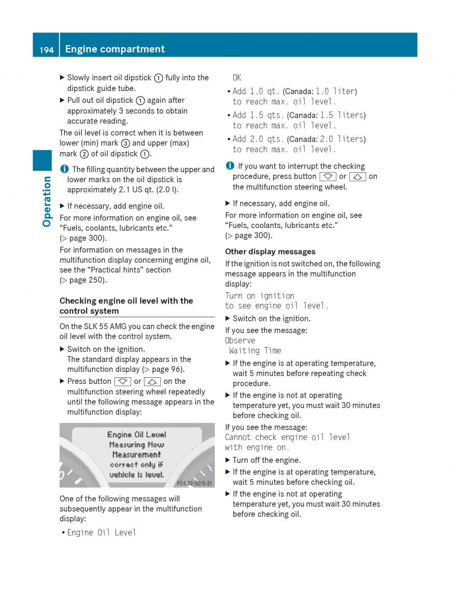 Mercedes Benz SLK R171 owners manual / page 196