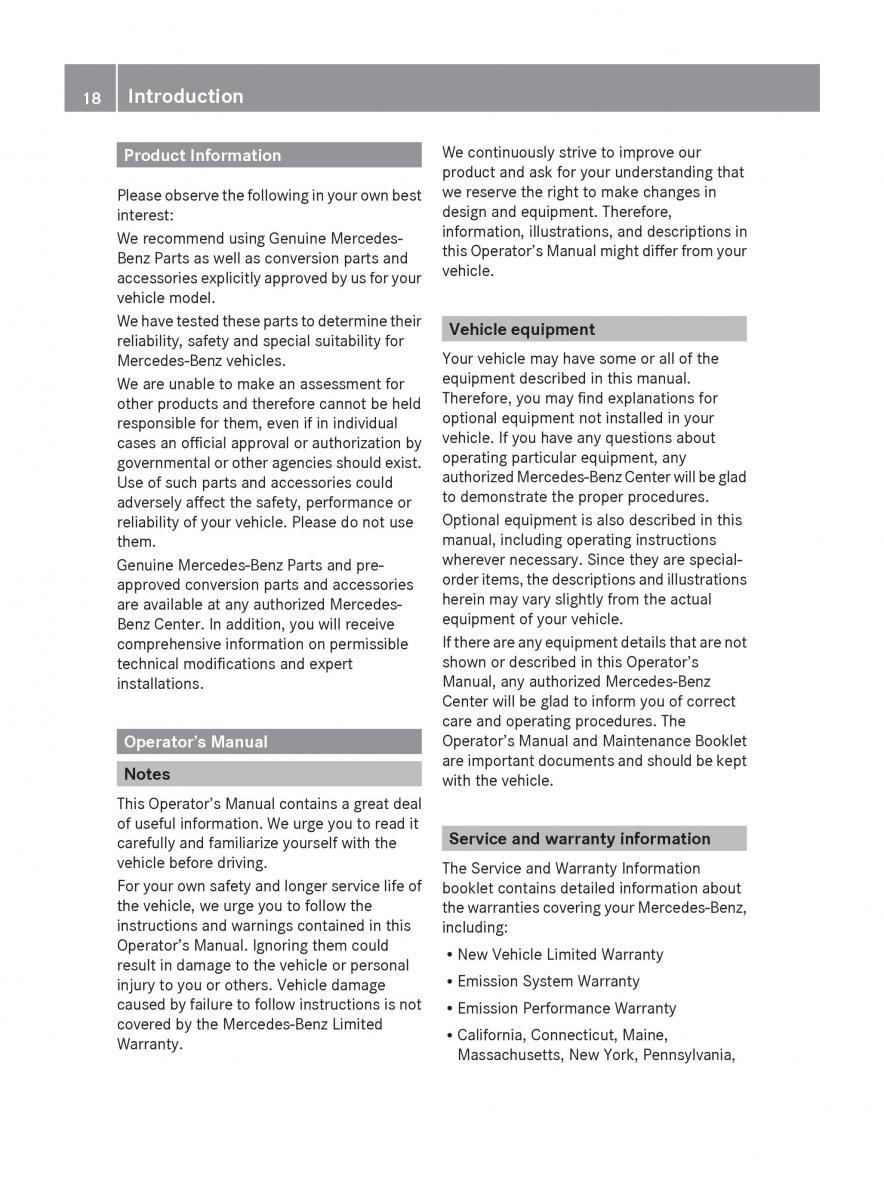 Mercedes Benz SLK R171 owners manual / page 20