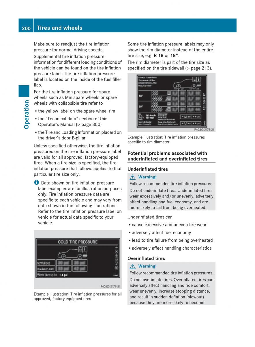 Mercedes Benz SLK R171 owners manual / page 202