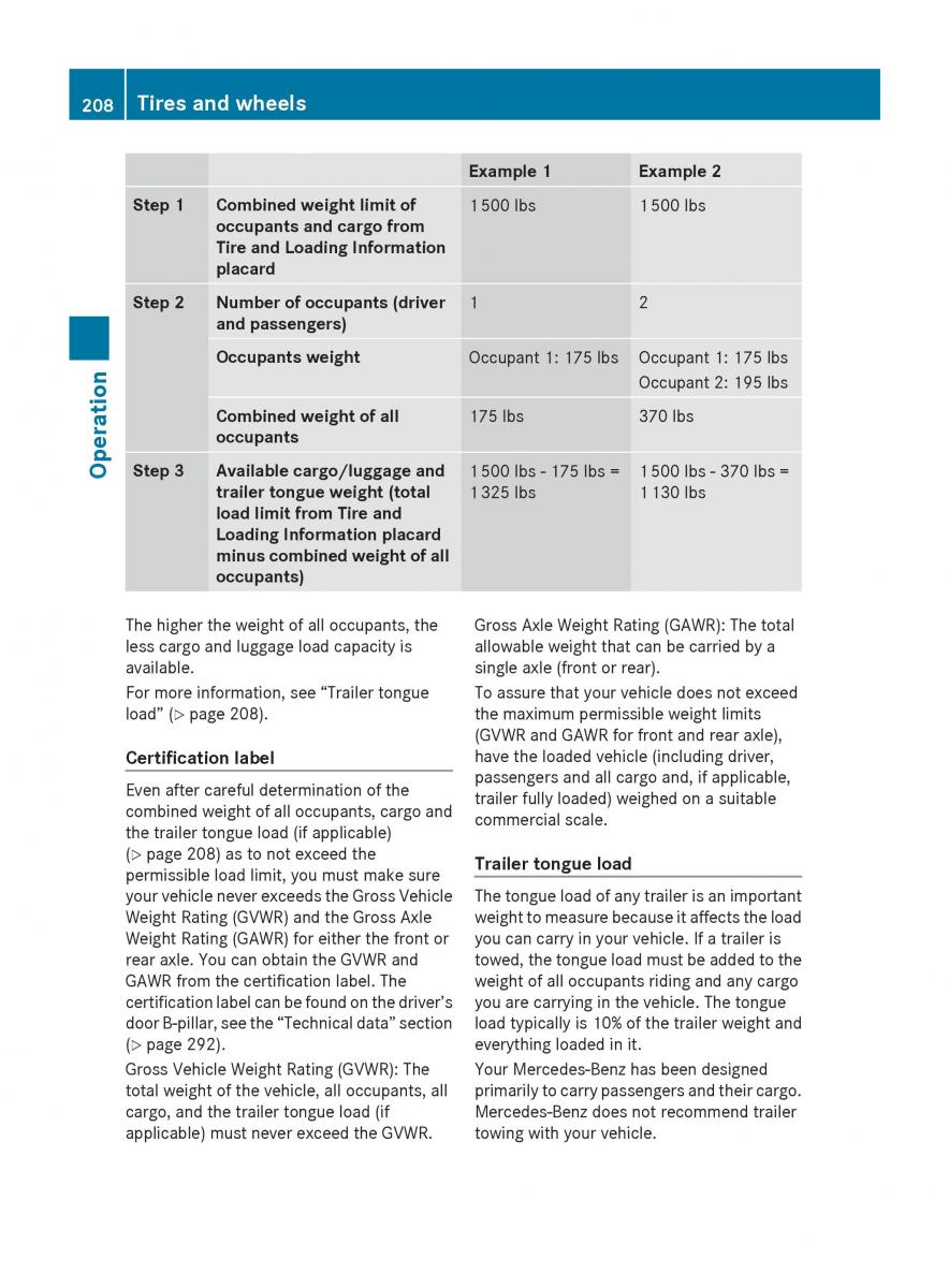 Mercedes Benz SLK R171 owners manual / page 210