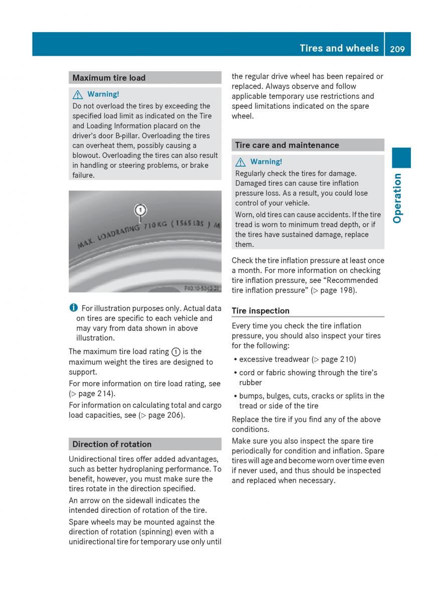 Mercedes Benz SLK R171 owners manual / page 211