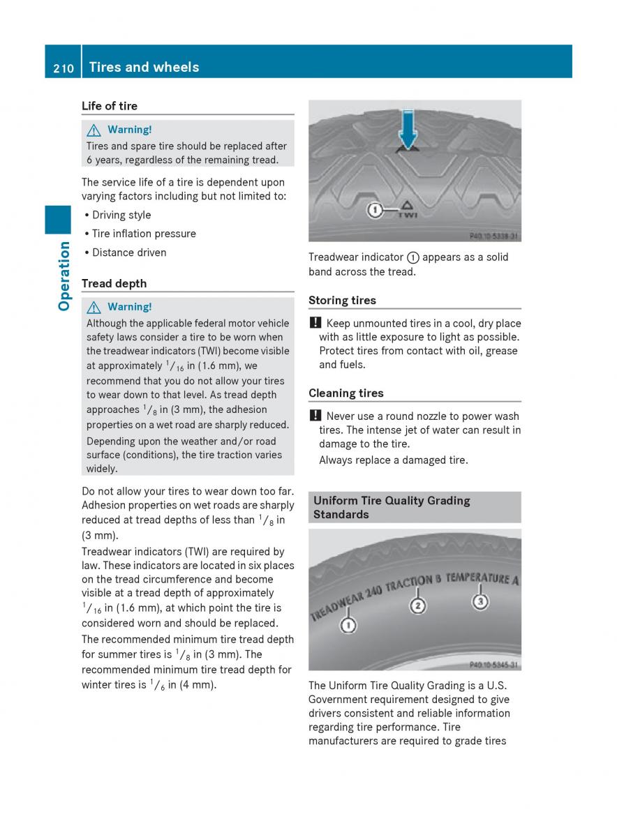 Mercedes Benz SLK R171 owners manual / page 212