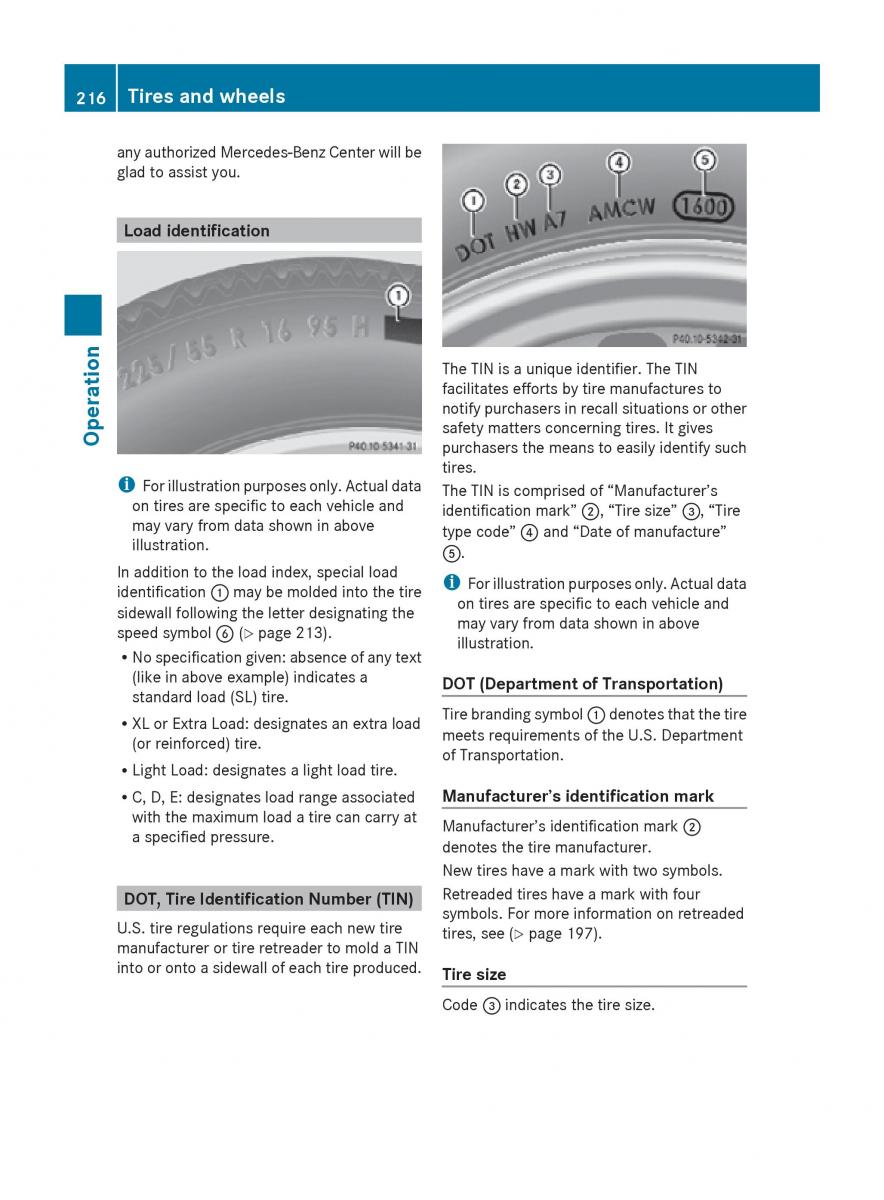 Mercedes Benz SLK R171 owners manual / page 218