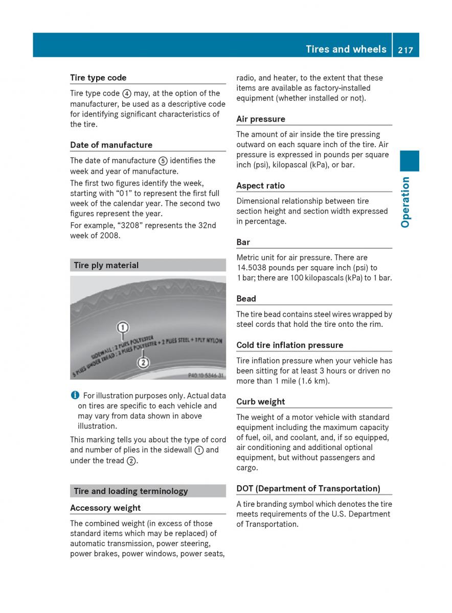 Mercedes Benz SLK R171 owners manual / page 219