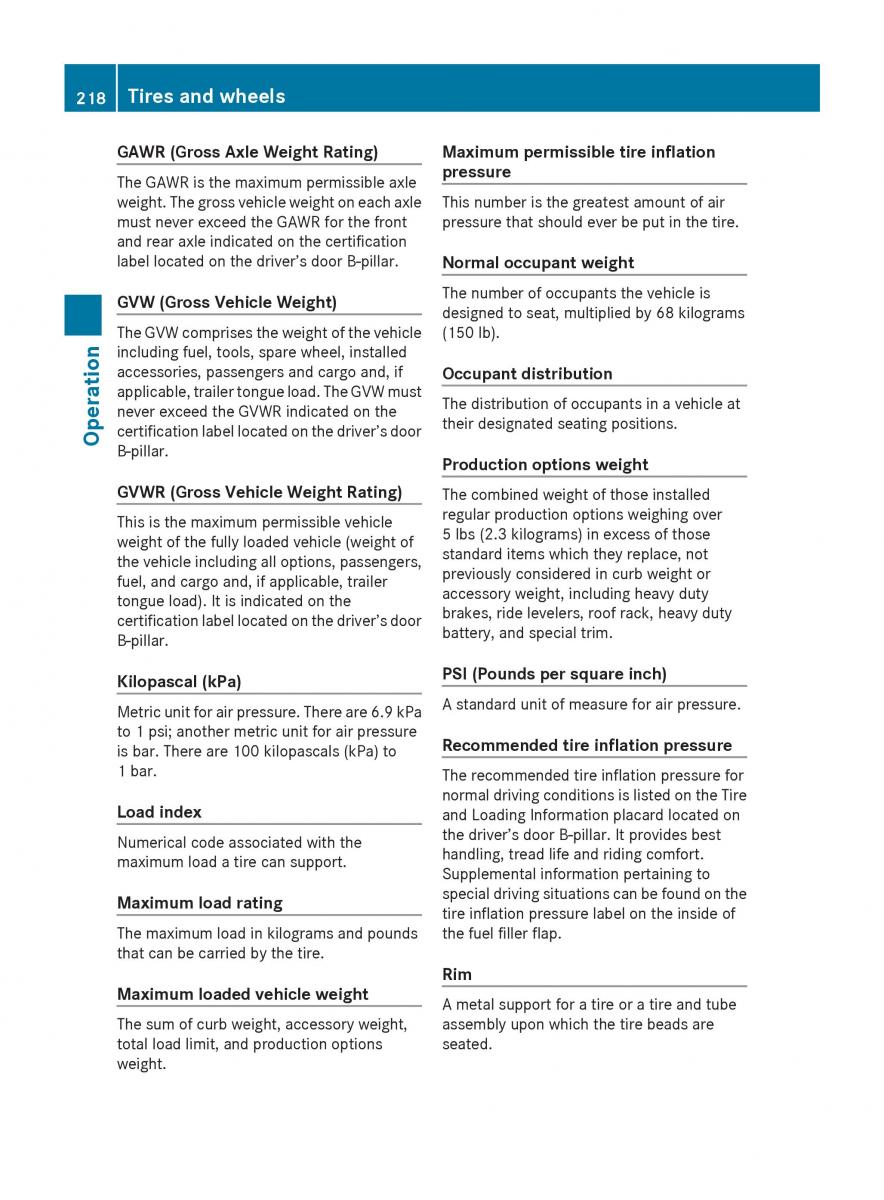 Mercedes Benz SLK R171 owners manual / page 220