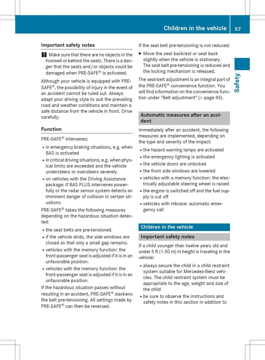 Mercedes Benz SLK R172 owners manual / page 59