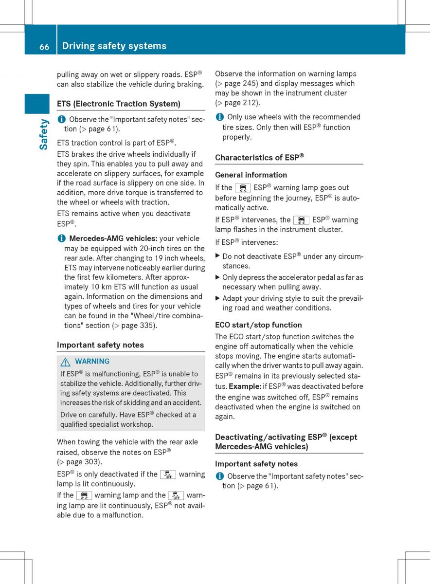 Mercedes Benz SLK R172 owners manual / page 68