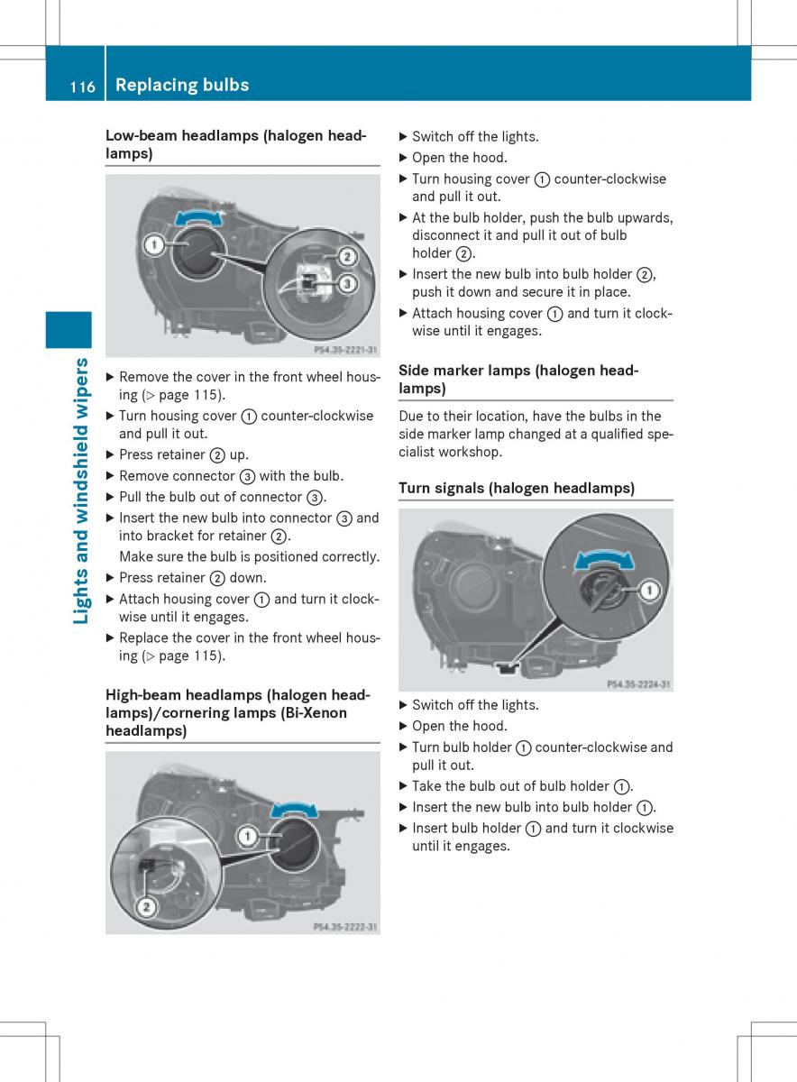 Mercedes Benz SLK R172 owners manual / page 118