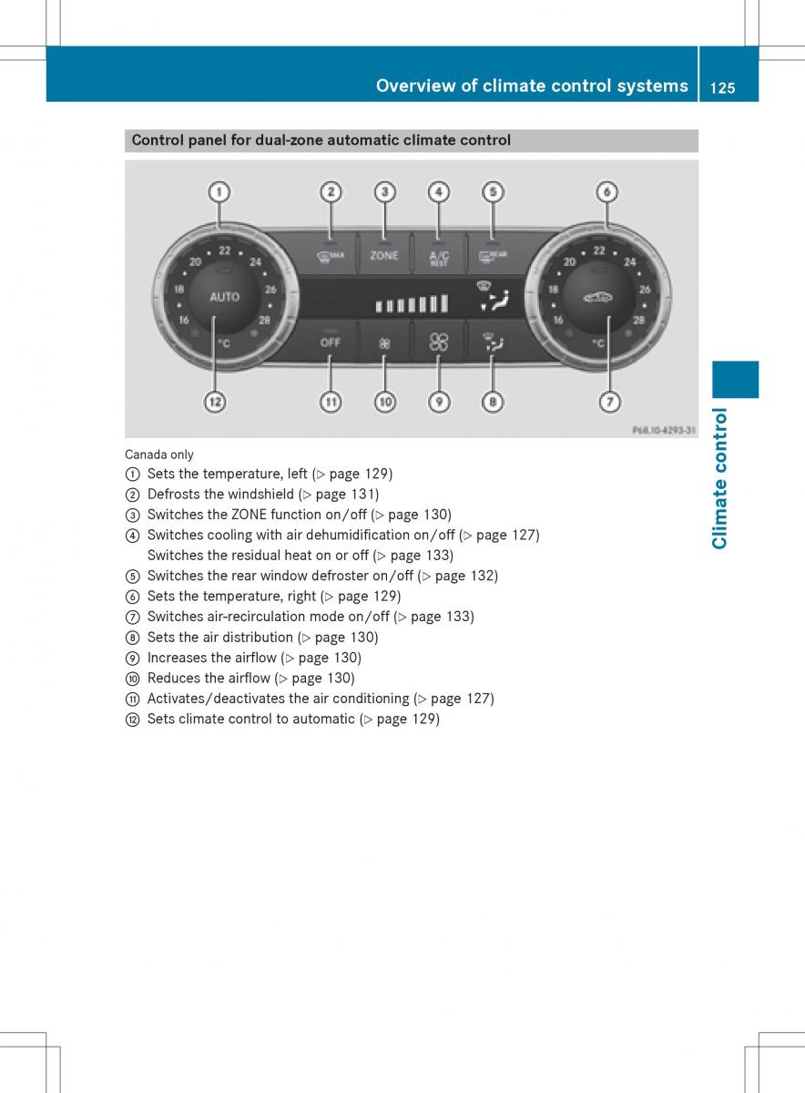 Mercedes Benz SLK R172 owners manual / page 127