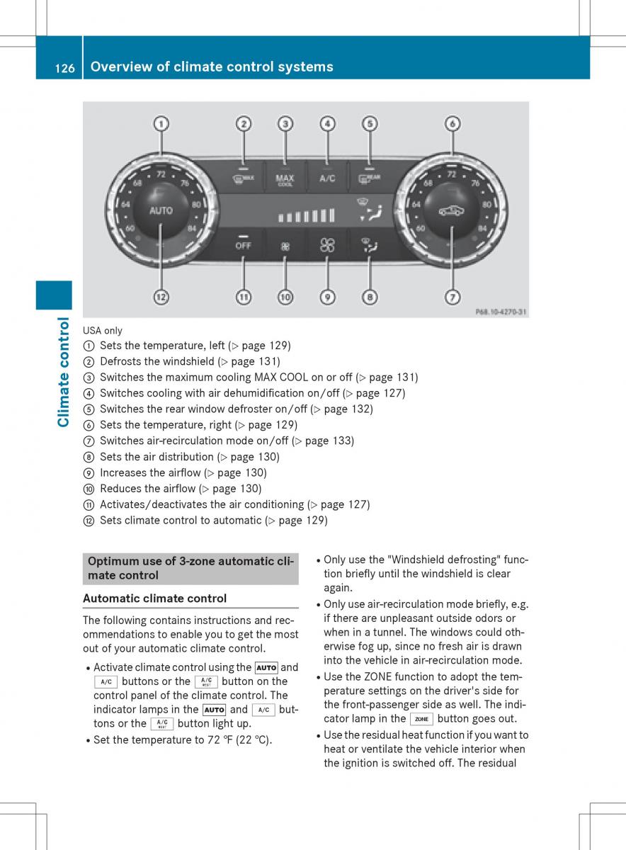 Mercedes Benz SLK R172 owners manual / page 128