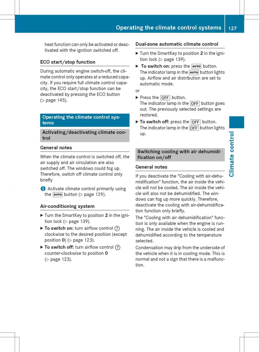 Mercedes Benz SLK R172 owners manual / page 129